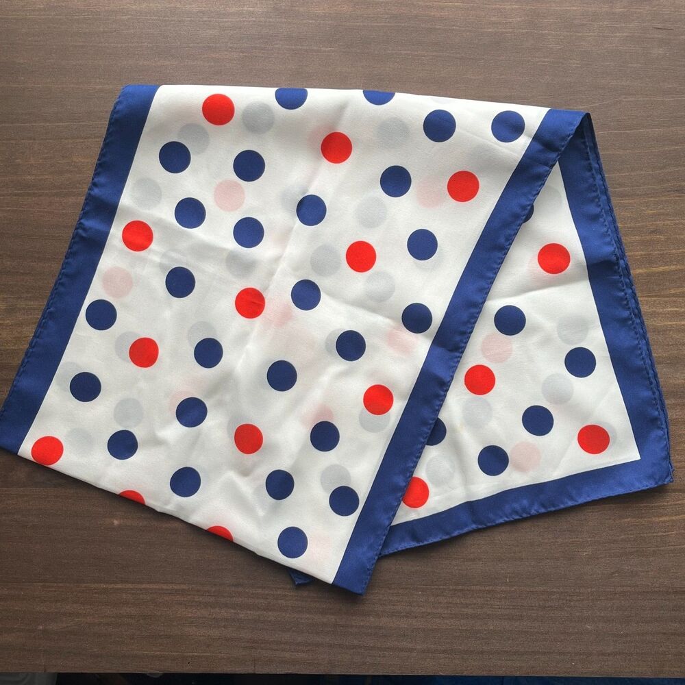 Vintage 70s/80s Polka Dot Scarf/Neckerchief
